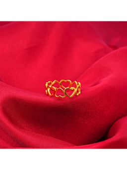 NAITRA - Endless Affection Heart Love Adjustable Ring