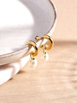 Palmonas - Aurora White Pearl Drop Earrings