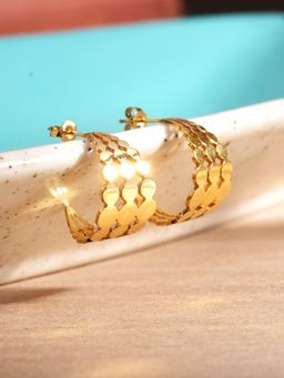 Palmonas - Echo Twist Luxe Half Hoop Earrings