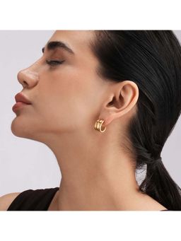 Palmonas - Bold Tier Shine Half Hoop Earrings