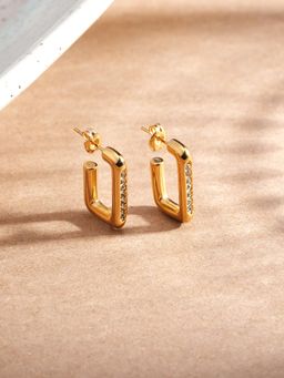 Palmonas - Shine Bar Hoop Earrings