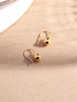 Palmonas - Melted Gold Gleam Drop Earrings