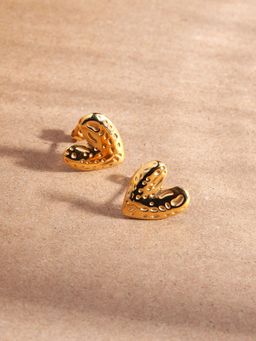Palmonas - Gold Love Dot Stud Earrings