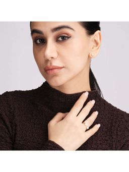 Palmonas - Twin Pearls Minimal Open Ring