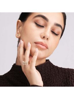 Palmonas - White Pearl Stone Dangling Ring