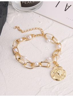 Stol'N - Fashion Pearl Avatar Geometric Chain Bracelet