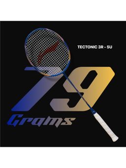 Li-Ning - Tectonic 3R Strung Carbon Fibre Badminton Strung Racket with Free Full Cover