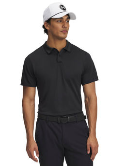 Under Armour - Black Men Drive Pro Seamless Short Sleeve Polo