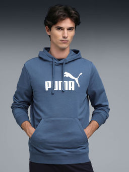 Puma - Blue Essentials No. 1 Logo Men Rubber Print Hoodie