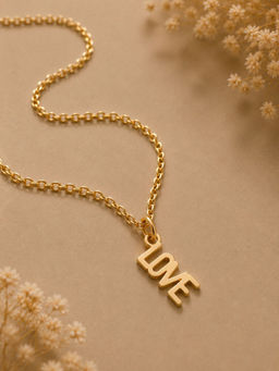 VIRAASI - Gold-Plated Love Pendant Chain Necklace