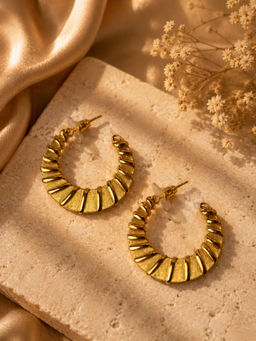 VIRAASI - Gold Plated Hoop Earrings