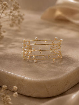 VIRAASI - Gold Plated Cuff Bracelet