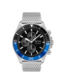 Boss - Ocean Edition Quartz Fashion Chrono Black Round Dial Men Watch (1513742) (M)