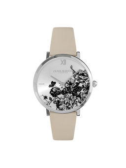 Olivia Burton - Floral Blooms Quartz Basic Slim Silver Round Dial Women Watch (24000113) (M)