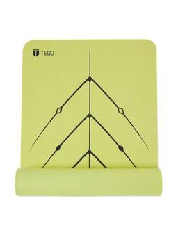 Tego - Green 6P Free Pvc Solid Unisex Yoga Mat