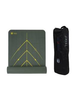 Tego - Olive 6P Free Pvc Solid Unisex Yoga Mat