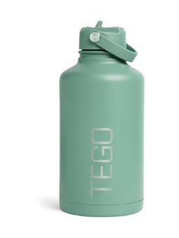 Tego - Green Steel Solid Unisex Water Bottle