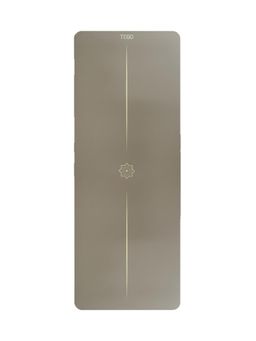Tego - Brown Natural Rubber Printed Unisex Yoga Mat