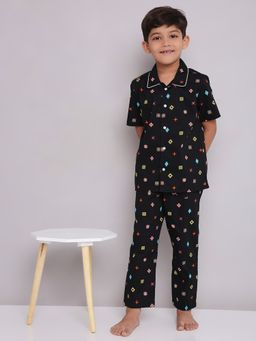 KID1 - Quirky Print Shirt and Pyjamas (Set of 2)