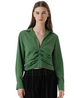 ONLY - Women Solid Green Shirt