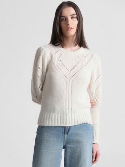 ONLY - Women Knitted Beige Sweater
