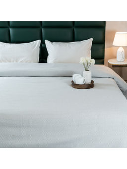 Saral Home - Grey Pure Cotton Bedsheet & 2 Pillow Covers