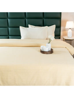 Saral Home - Yellow Pure Cotton Bedsheet & 2 Pillow Covers