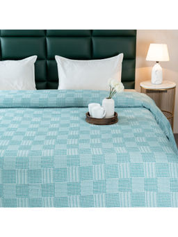 Saral Home - Green Pure Cotton Bedsheet & 2 Pillow Covers