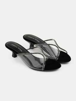 Lemon & Pepper - Women Black Kitten Heels