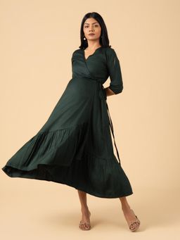 The Mom Store - Forest Whisper Maternity Wrap Dress