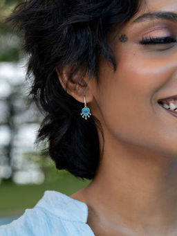 Shaya by CaratLane - Hex Off Nazar Evil Eye Earrings In 925 Silver