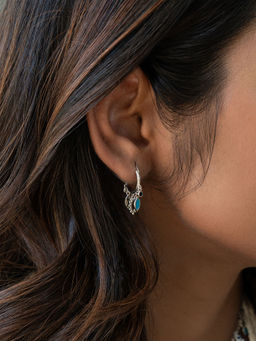 Shaya by CaratLane - Bye Bye Nazar Evil Eye Earrings In 925 Silver