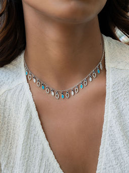 Shaya by CaratLane - Bye Bye Nazar Evil Eye Necklace In 925 Silver