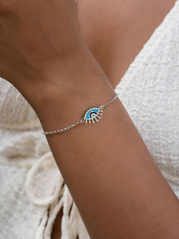 Shaya by CaratLane - No Bad Vibes Evil Eye Bracelet In 925 Silver