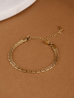 Palmonas - Classic Herringbone Gold Bracelet For Womens - Waterproof And Anti-Tarnish