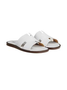 ITALIAN SHOES COMPANY - Haven H Style Slip On White Sandals