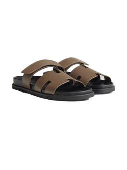 ITALIAN SHOES COMPANY - Comfortable Luxe Brown Sandals