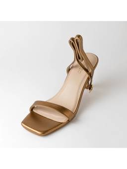Megleo - Women Copper Ankle Strap Stiletto Heels
