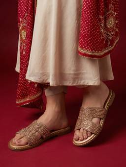 JODYHUB - Women Rose Gold Flats