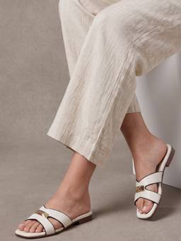 JODYHUB - Women Cream Flats