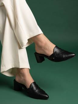 JODYHUB - Women Black Block Heels
