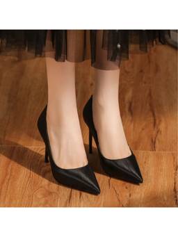 OZZARO - Women Black Dhamaka Stiletto Heels