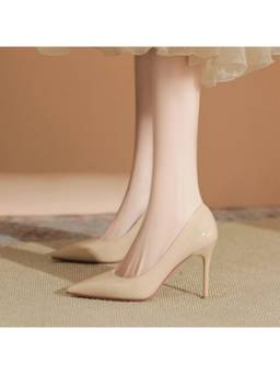 OZZARO - Women Beige Nakhra Stiletto Heels