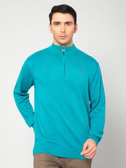 Cantabil - Men Sea Green Sweater