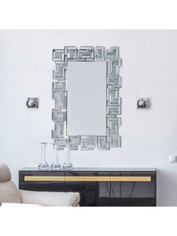 HomeTown - Venus Glass Dazzle Mirror 60X90Cm In Chrome Colour