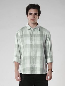 Espanshe - Amabel Green Cotton Casual Shirt