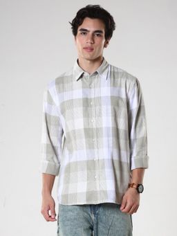 Espanshe - Amabel Grey Cotton Casual Shirt