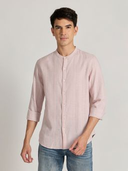 Espanshe - Salvator Pink Cotton Casual Shirt