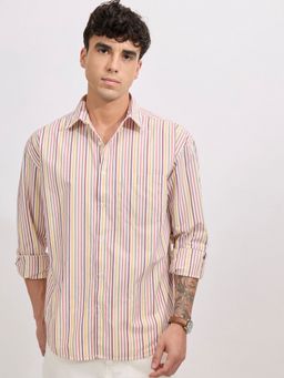 Espanshe - Veil Peach Cotton Casual Shirt