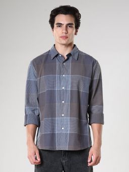 Espanshe - Axel Grey Cotton Casual Shirt